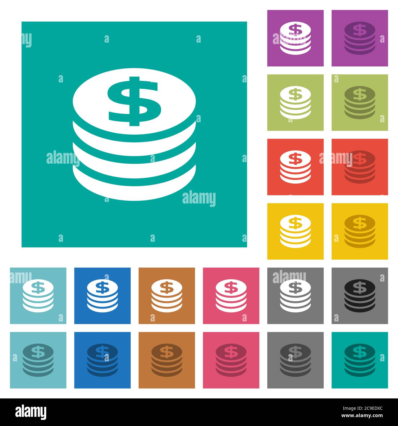 Multi coins Stock Vector Images - Alamy