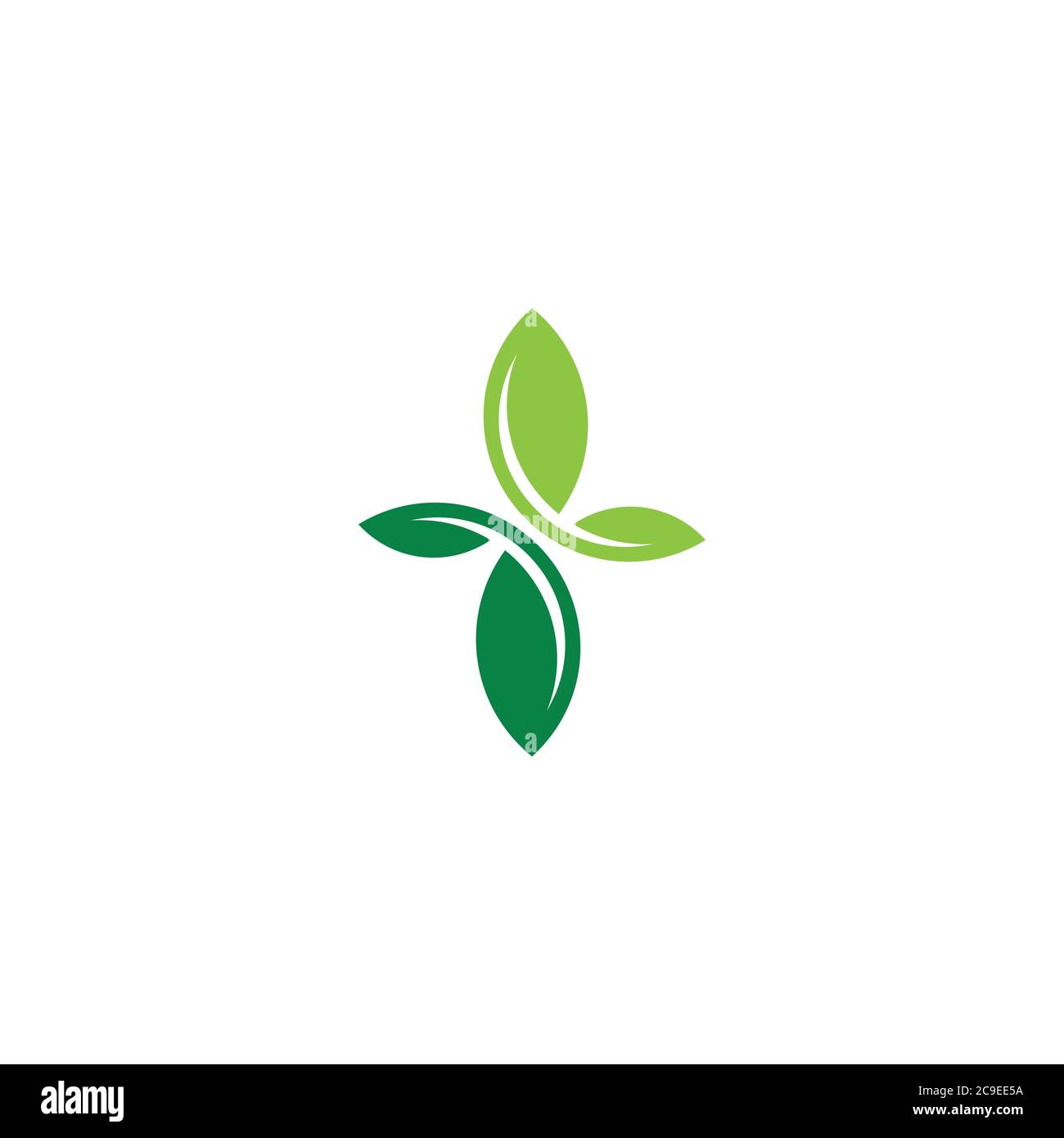 a simple Leaves logo / icon design Stock Vector Image & Art - Alamy