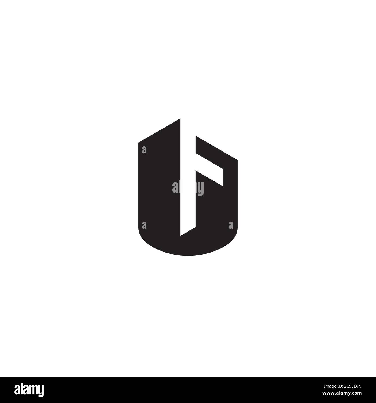 Letter FU logo / icon design Stock Vector