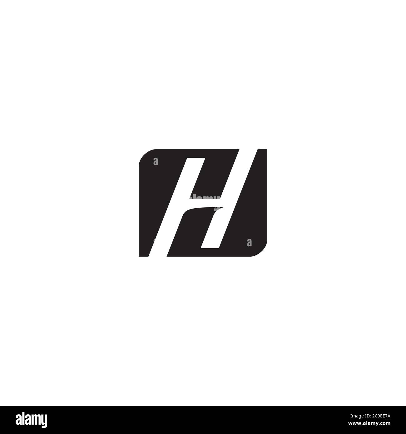 Letter H logo / icon design Stock Vector