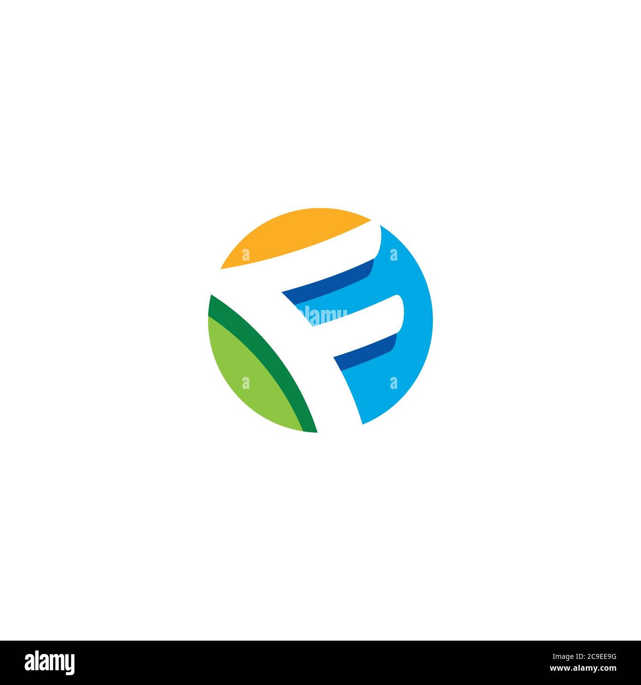 Letter F logo / icon design Stock Vector