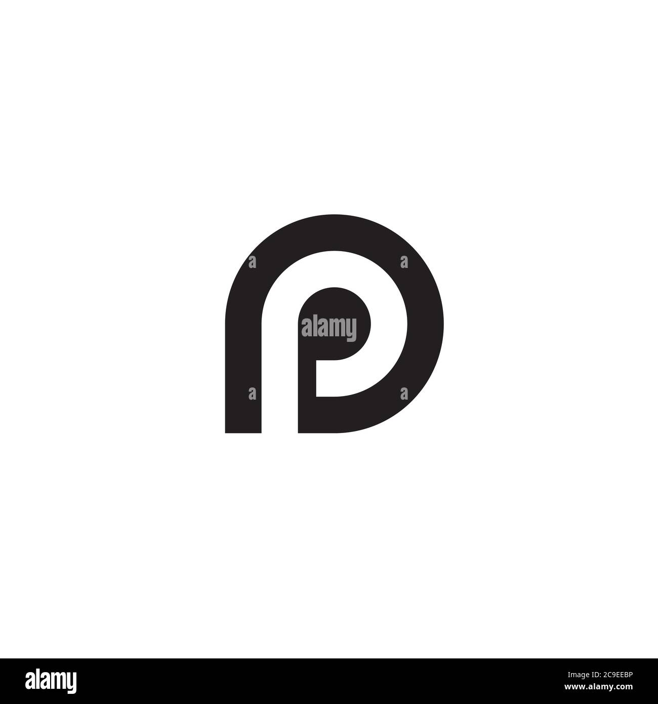 Letter P and Pin logo / icon design Stock Vector Image & Art Alamy