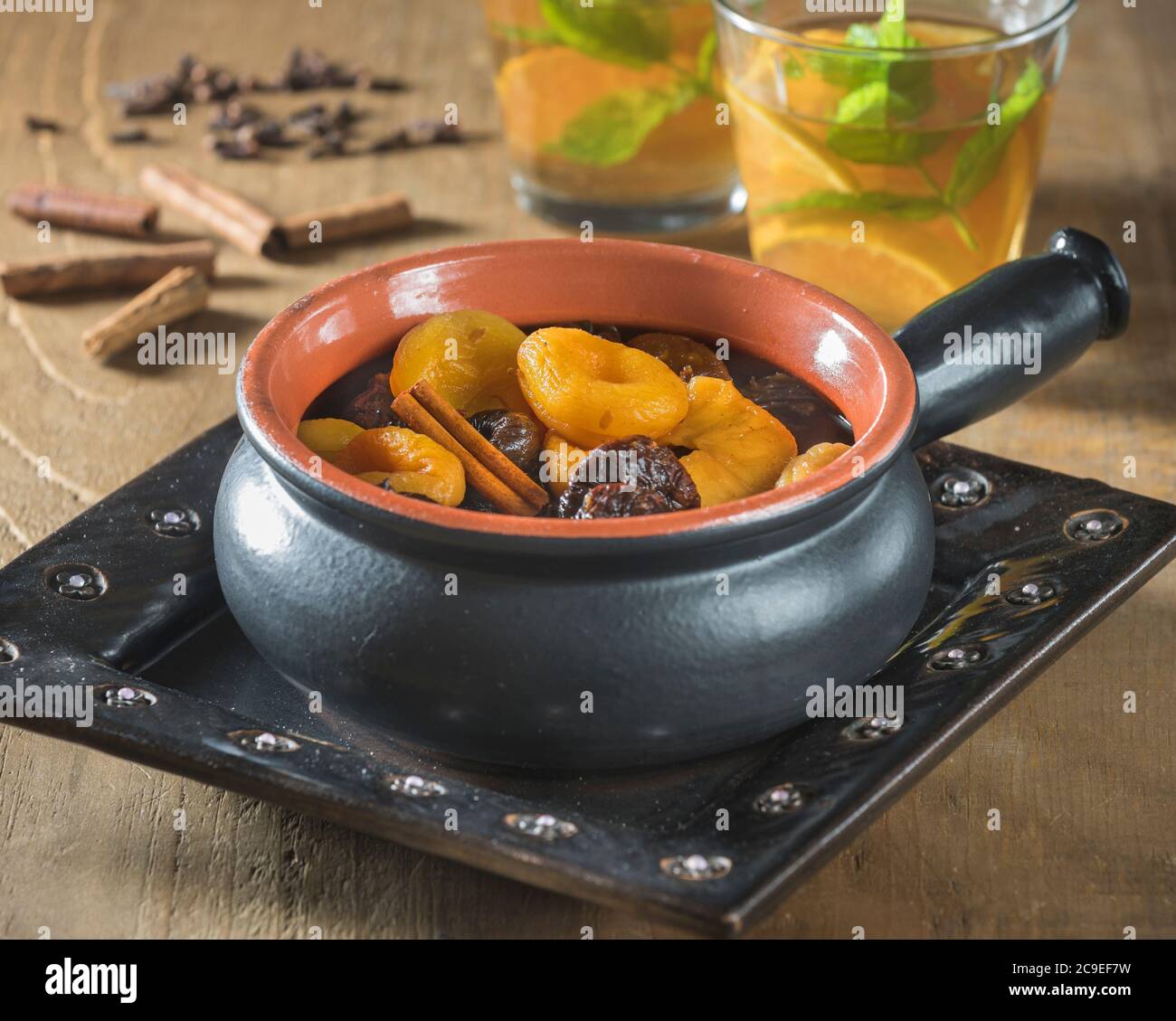 Dried fruit compote. Stock Photo