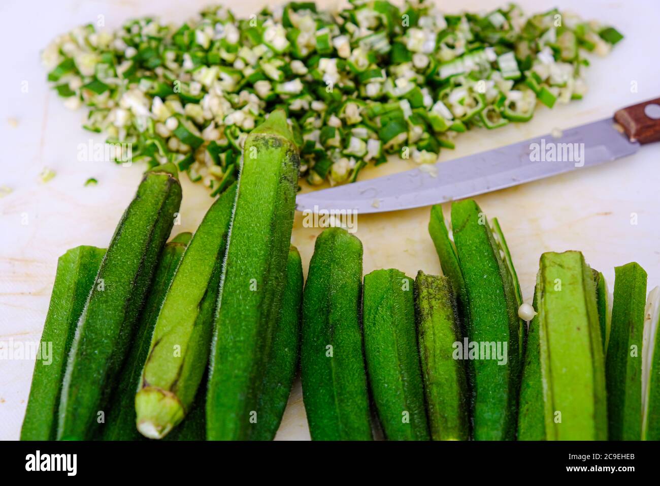 How to prepare fresh okra hires stock photography and images Alamy