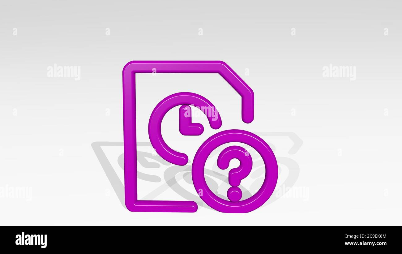 TIME CLOCK FILE QUESTION made by 3D illustration of a shiny metallic ...