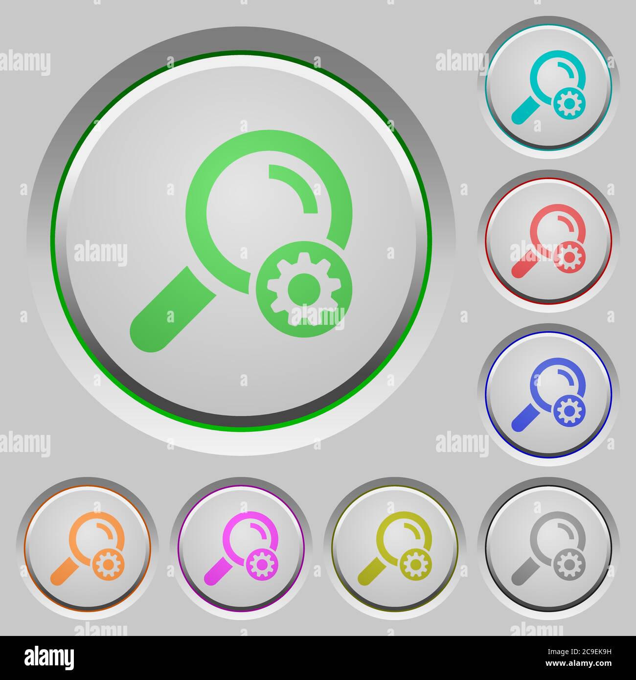 Settings icons in color hi-res stock photography and images - Alamy