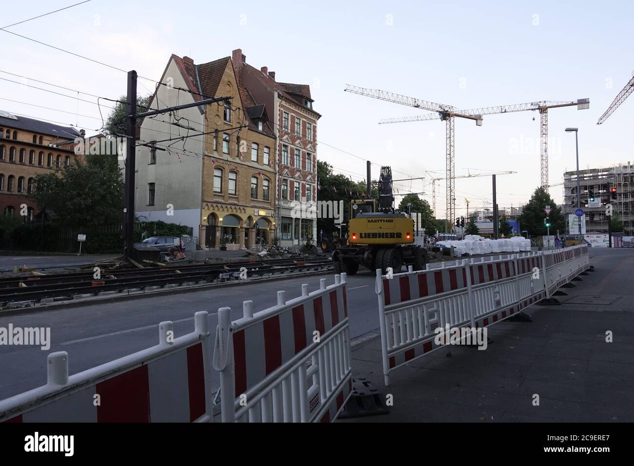 Baustelle in Deutschland Stock Photo