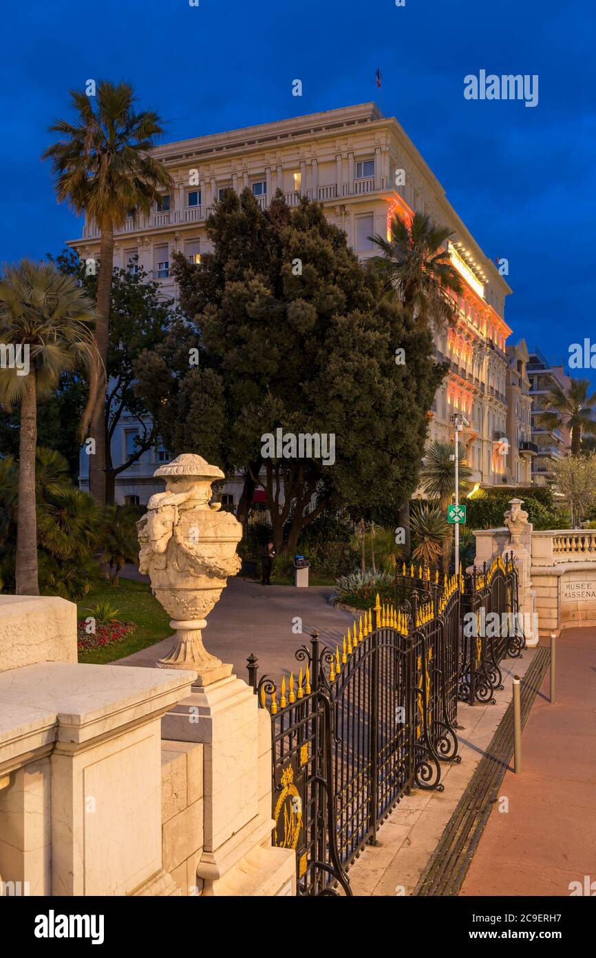 West End Hotel building at Promenade des Anglais, Nice, Cote d'Azur, France, Europe Stock Photo