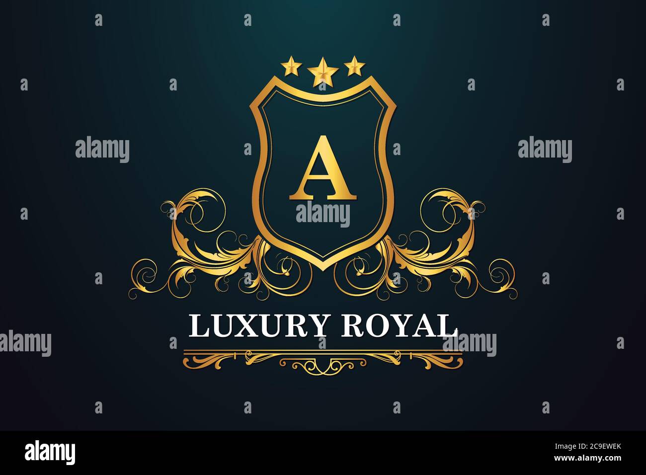 Luxury, Royal and Elegant Logo Vector Design Stock Vector Image & Art ...
