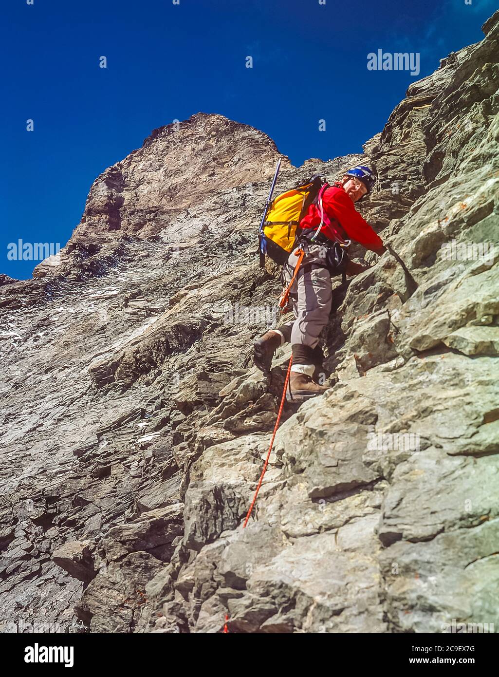 This is what it look like climbing on the iconic mountain of the