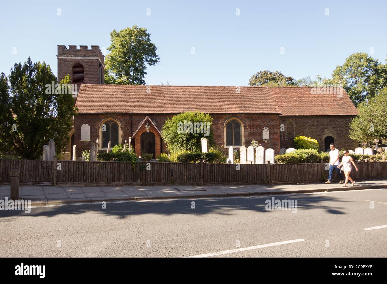St Mary with St Alban parish church, Ferry Road, Teddington, Stock Photo