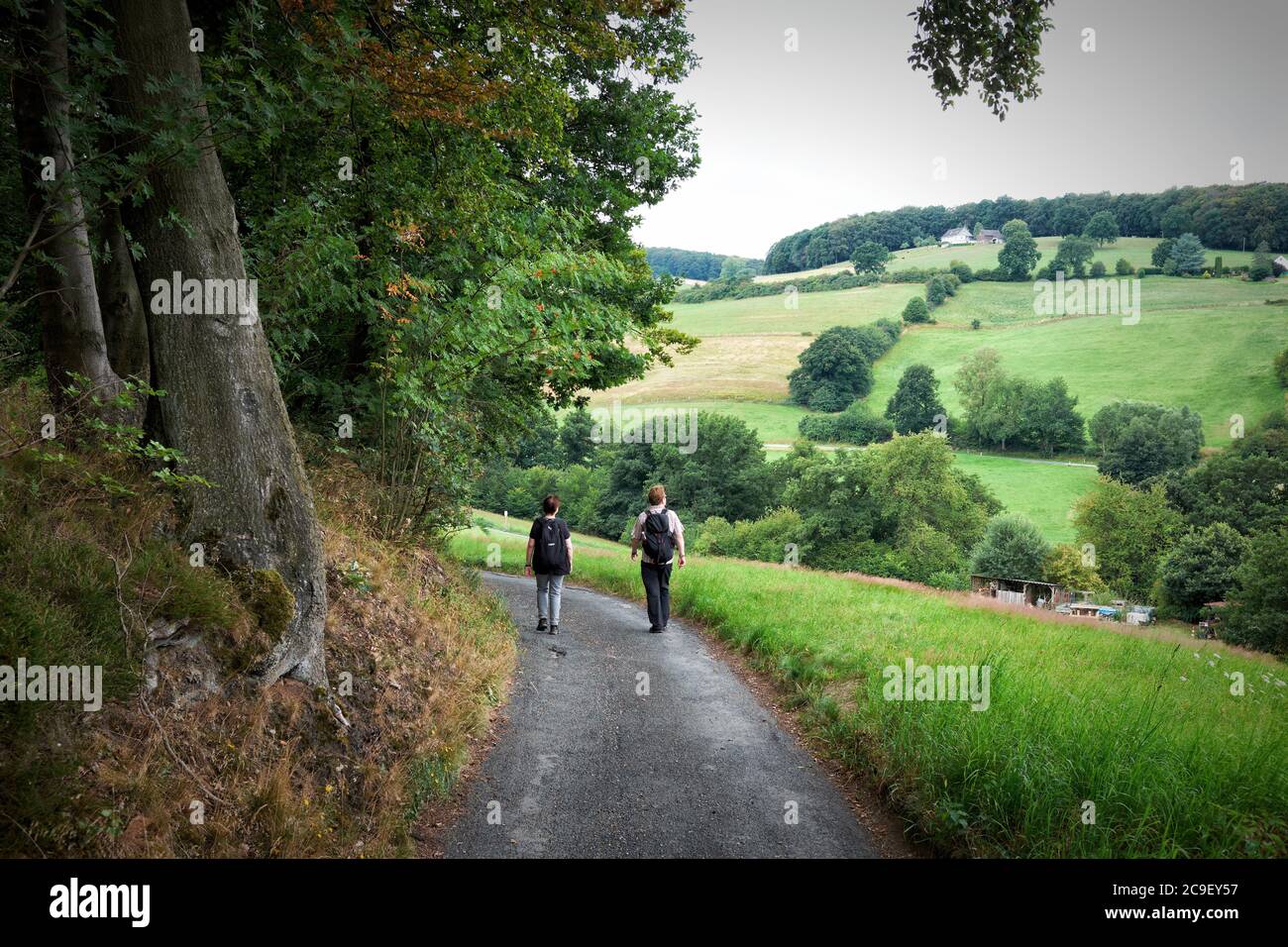 Die Umgebung im Ruhrgebiet und dem nahen Umfeld wandernd erkunden. Stock Photo