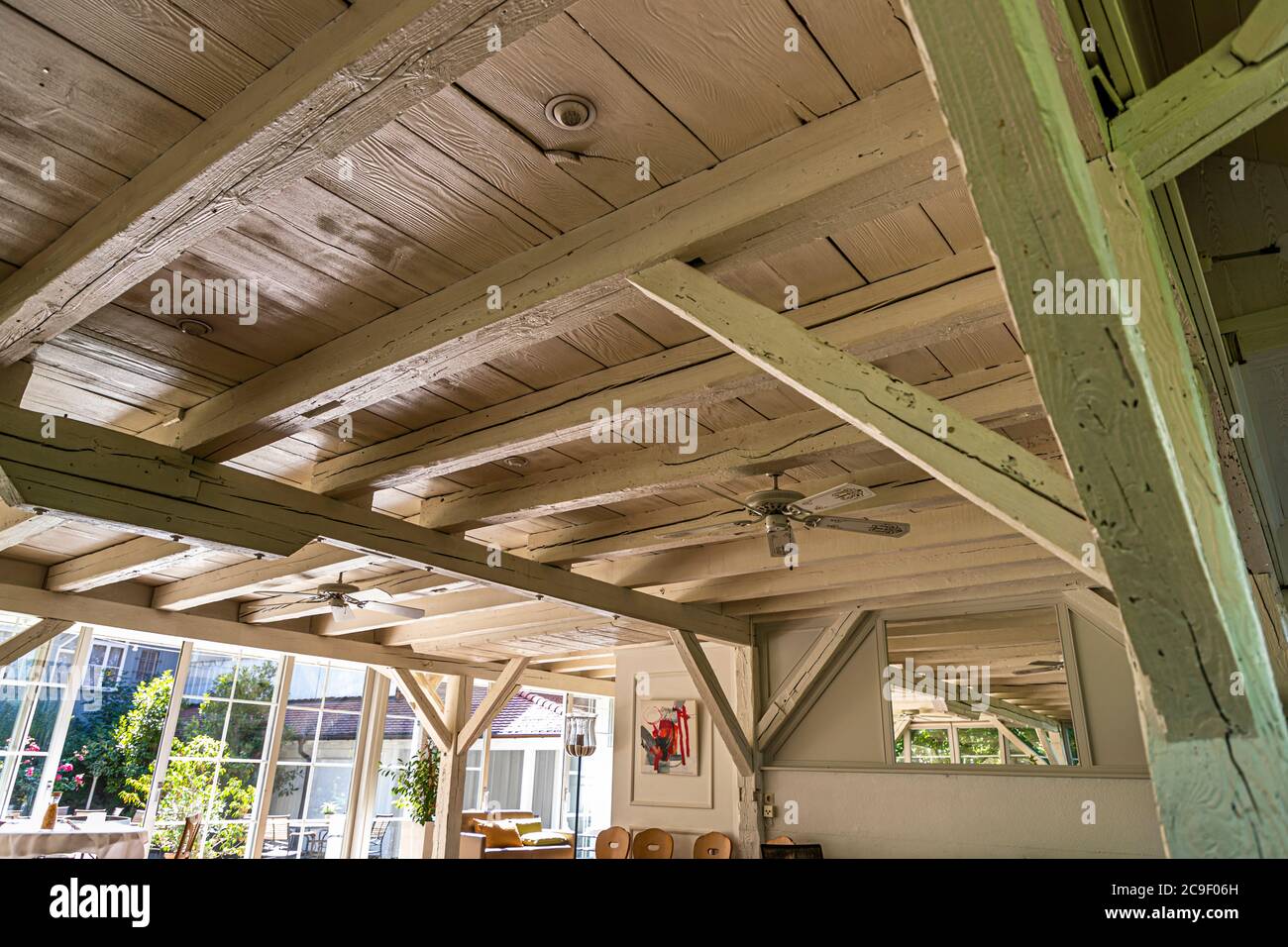 Pavilion of Hotel Mühle in Binzen, Germany Stock Photo