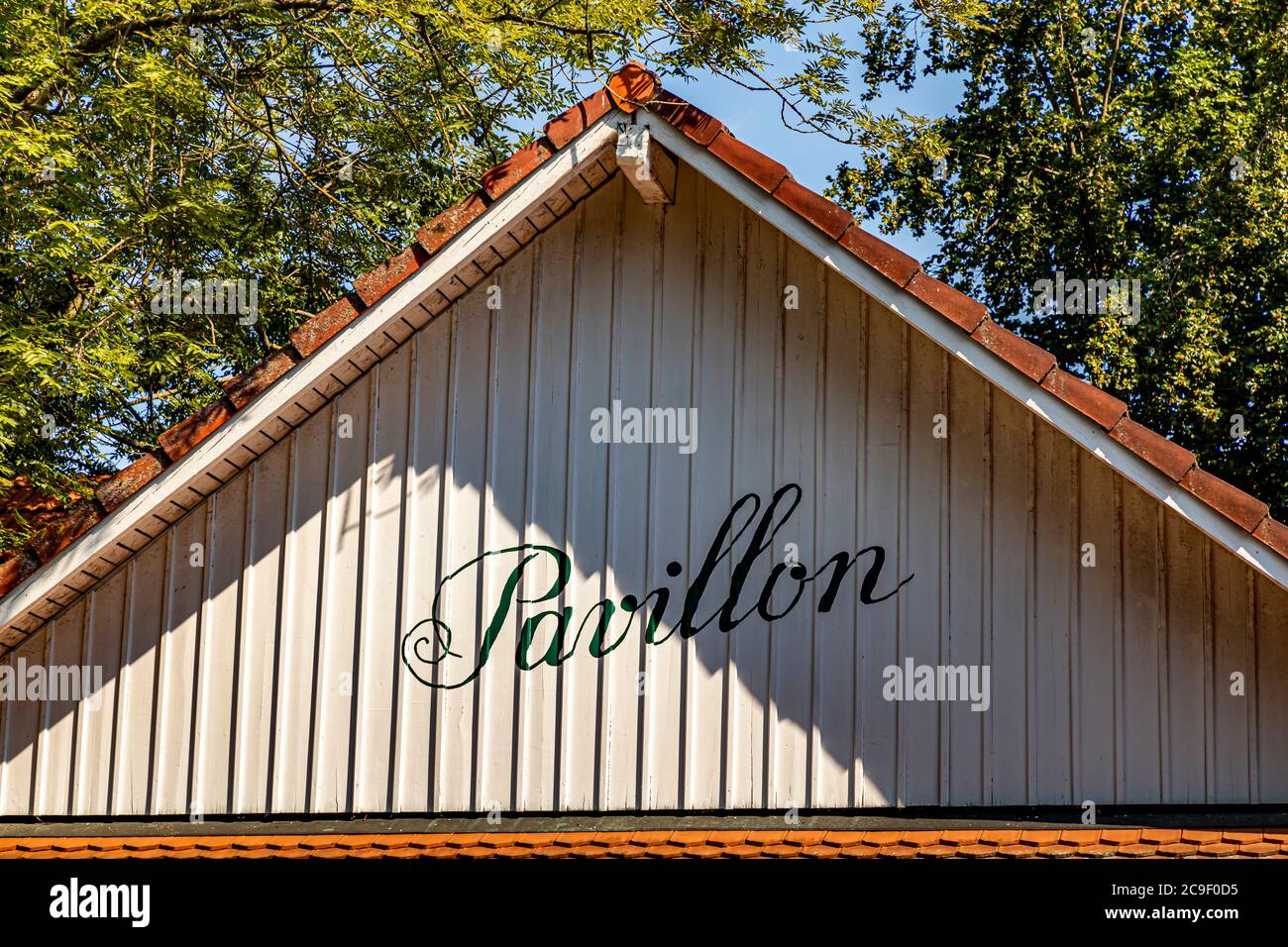 Pavilion of Hotel Mühle in Binzen, Germany Stock Photo