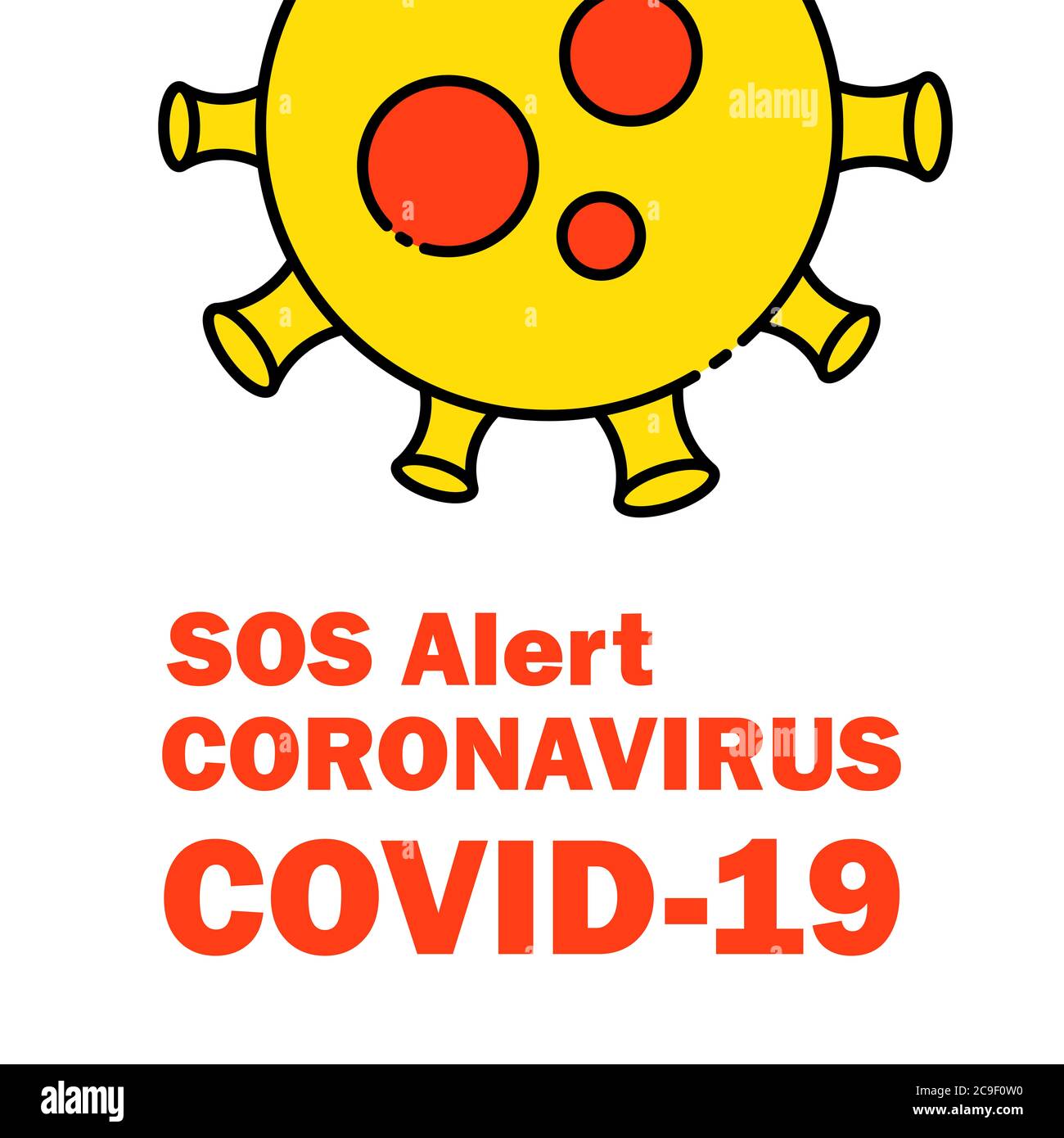 Coronavirus Outbreak in China. Caution Coronavirus. Public Health Risk. Fight Against Coronavirus. Chinese Wuhan Coronavirus 2019-nCoV. Asian Flu COVI Stock Photo