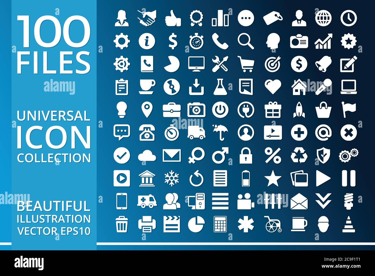 Set Of Icons, Quality Universal Pack, Big Icon Collection Vector Design ...