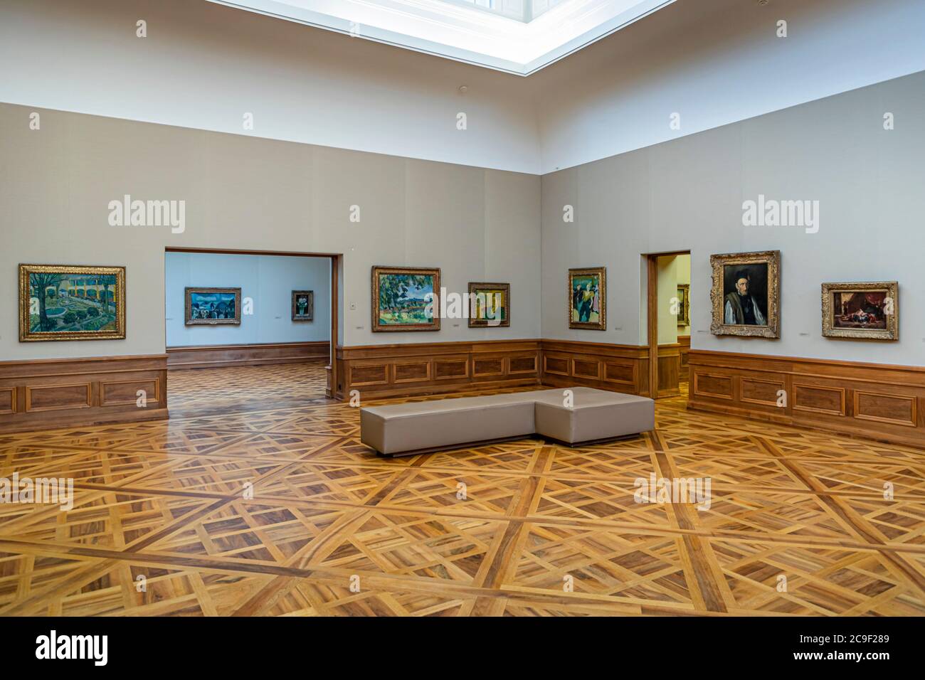 Reinhart Collection formed by Oskar Reinhart in Winterthur, Switzerland. The gallery building of the Oskar Reinhart Collection. Here, Old Masters enter into dialogue with French Impressionists. The hanging corresponds to the specifications of their collector Stock Photo