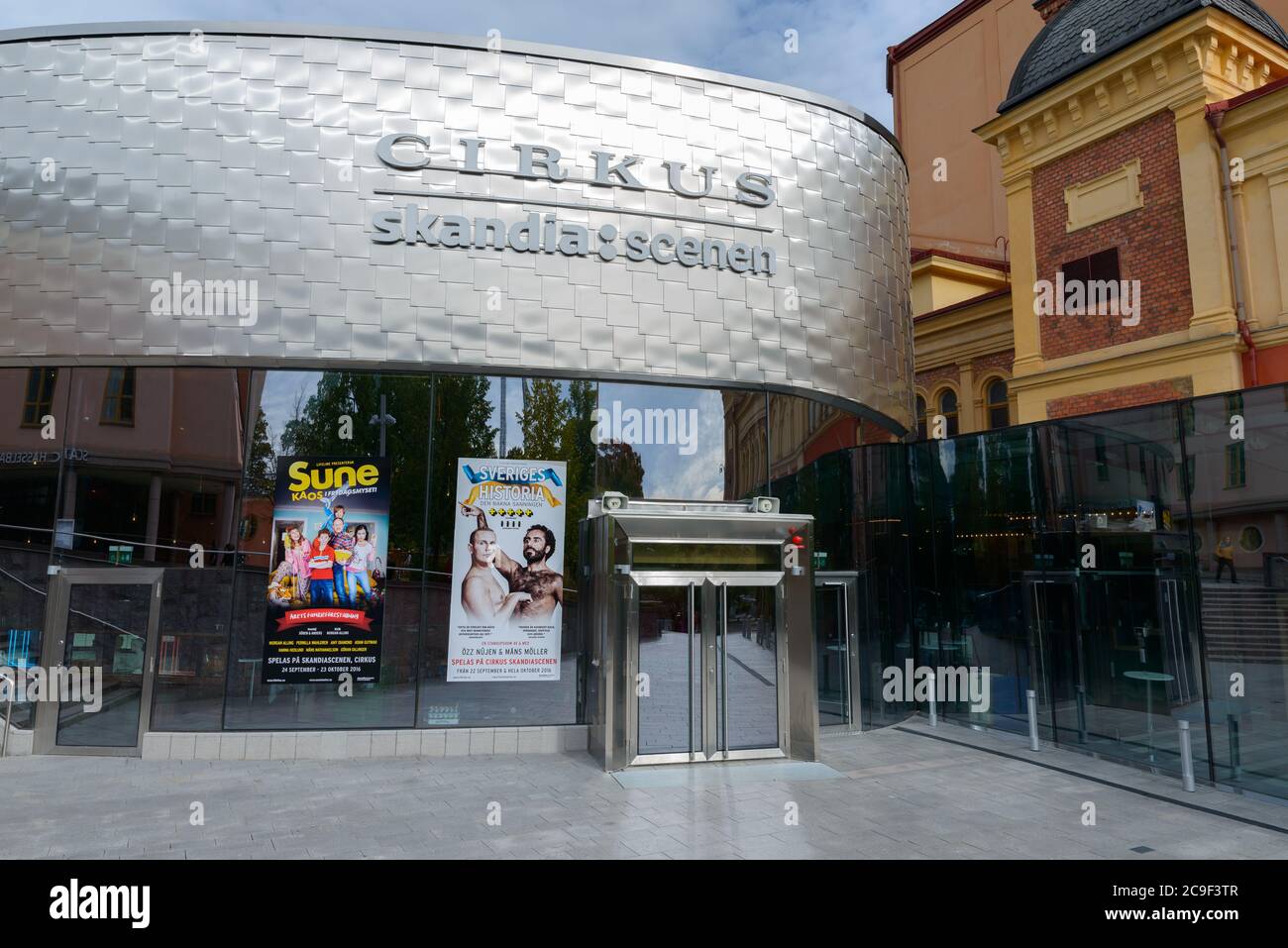 Entrance of Cirkus Skandia Scenen Entertainment in Sweden Stock Photo