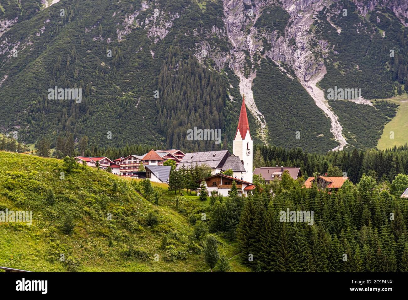 Community Berwang, Austria Stock Photo
