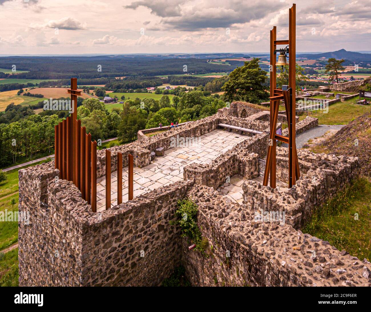 Reconstructed belltower on the chapel of WaldeckCastle in Kemnath