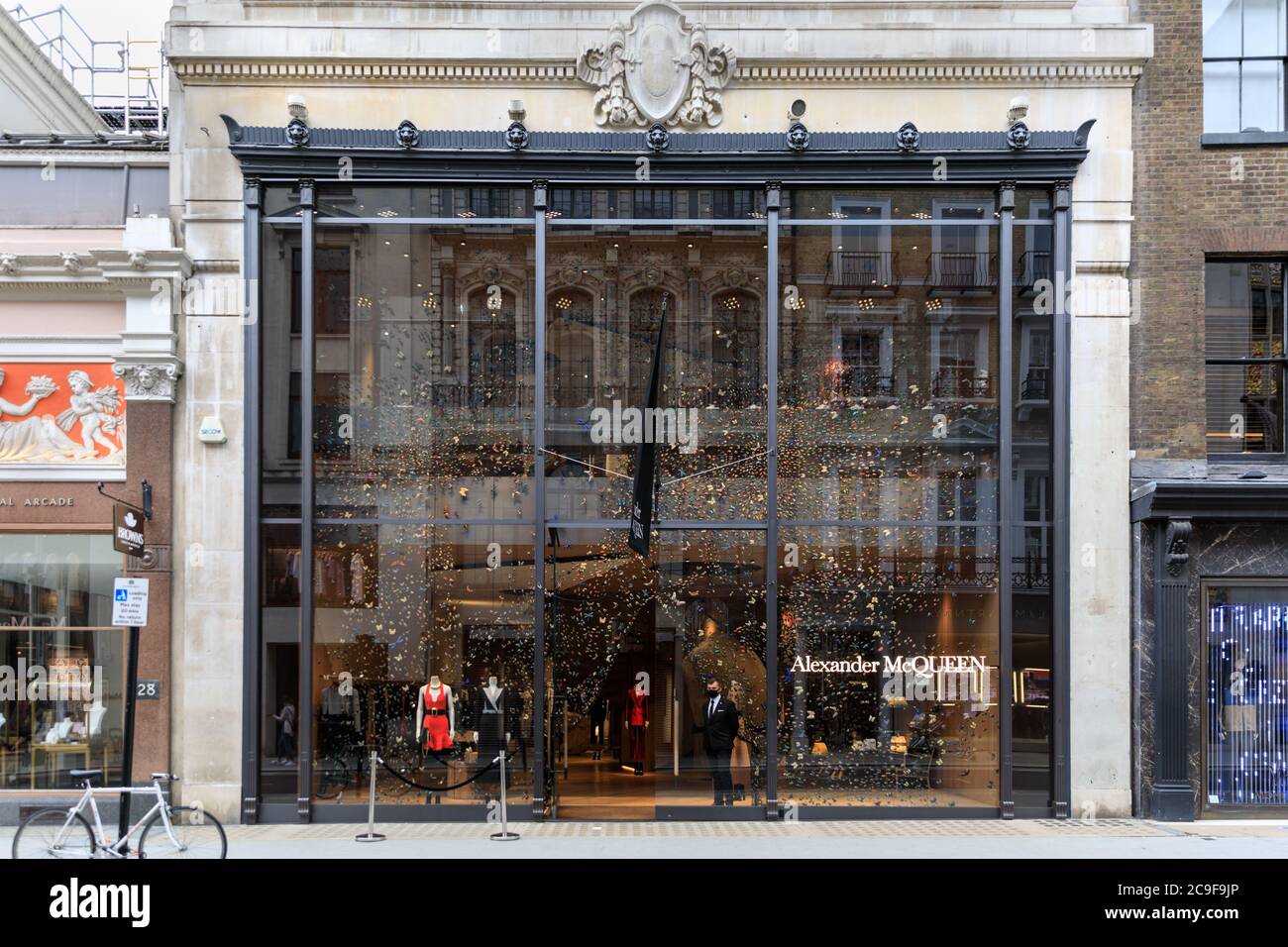 Alexander McQueen, luxury British brand flagship store exterior in New Bond  Street, Mayfair, London, England, UK Stock Photo - Alamy