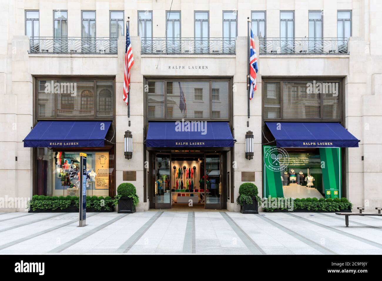 Ralph Lauren, luxury brand flagship store exterior in New Bond Street,  Mayfair, London, England, UK Stock Photo - Alamy