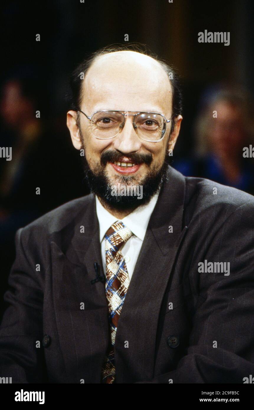 Talkshow 'Live', Talkshow, Deutschland 1987 - 1996, Sendung vom 13. Januar 1994, Talkgast: polnischer Journalist Adam Krzeminski vom Magazin 'Polityka' Stock Photo