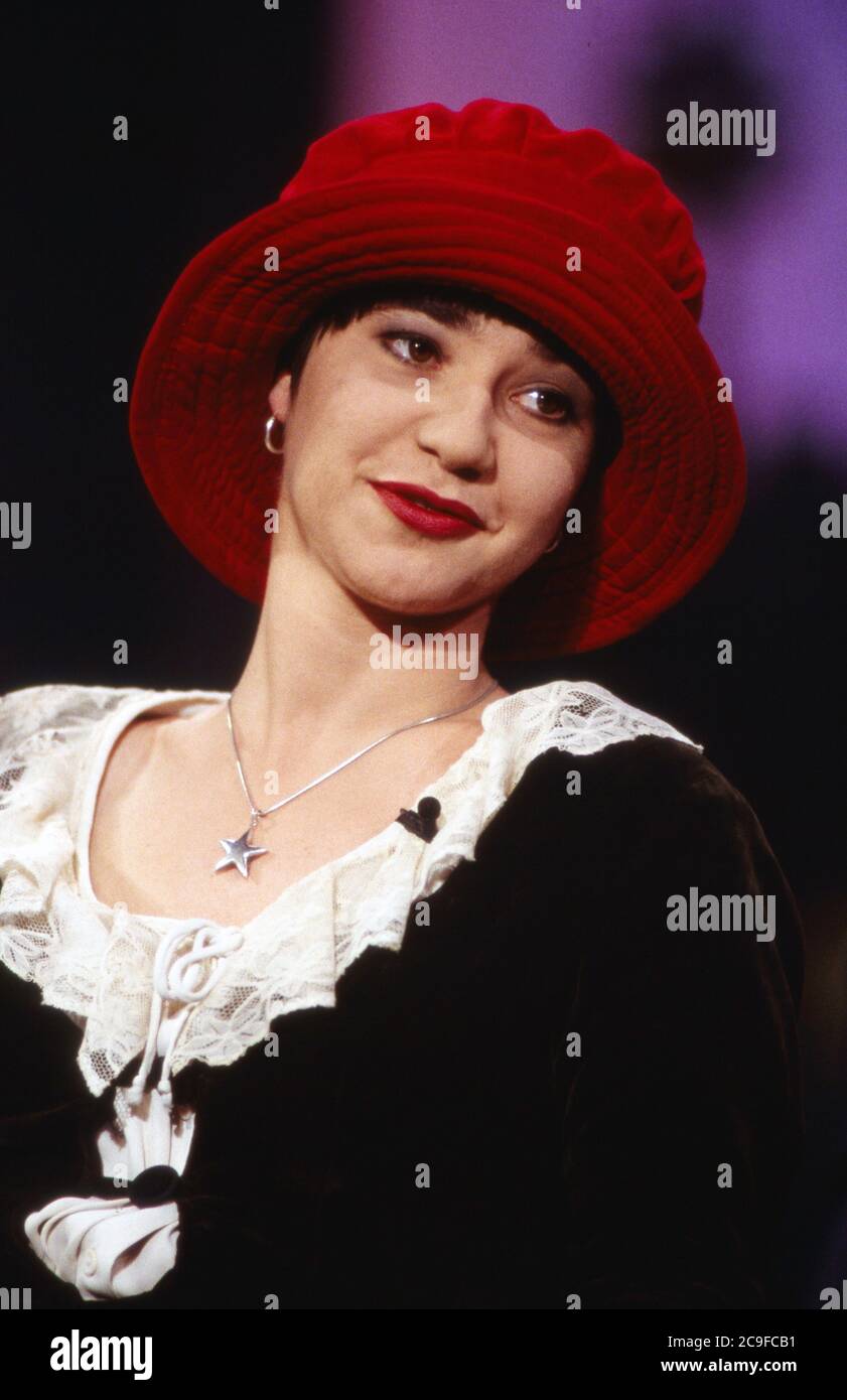RTL Nachtshow, Late-Night-Talkshow, Deutschland 1994 - 1995, Sendung vom 24. Mai 1995, Gaststar: Schauspielerin und Regisseurin Anja Franke Stock Photo