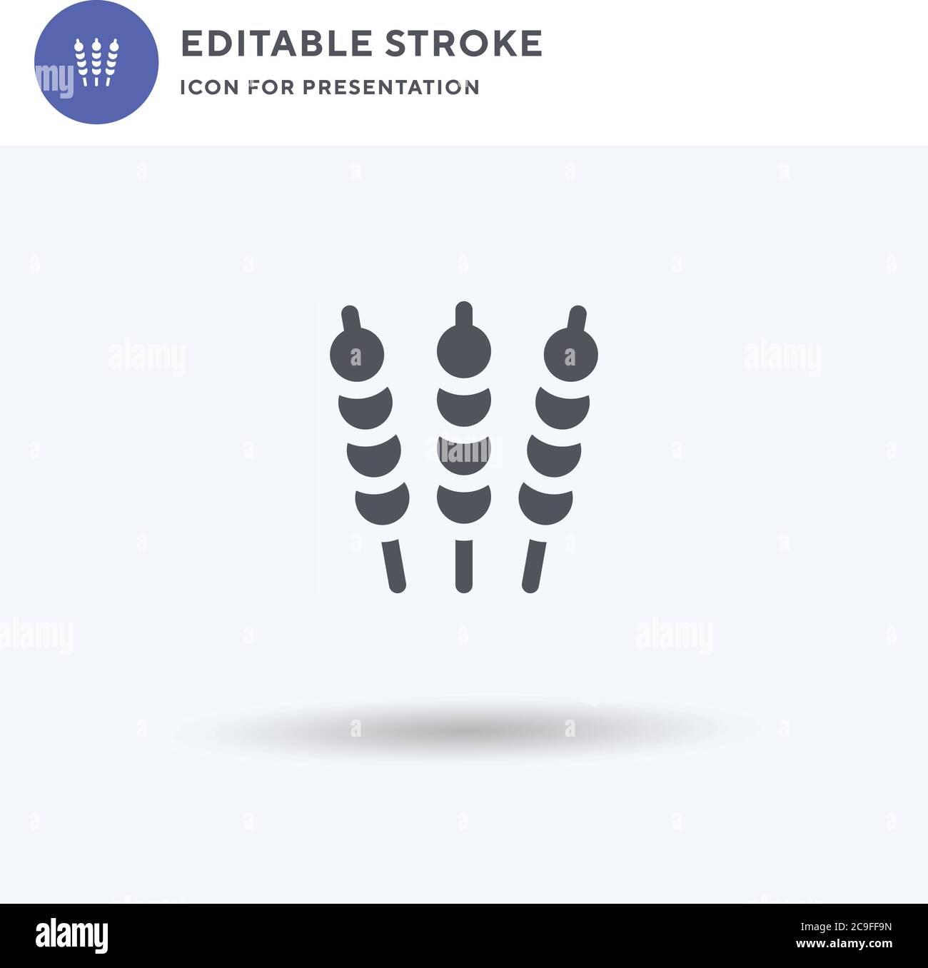 Dango icon vector, filled flat sign, solid pictogram isolated on white ...