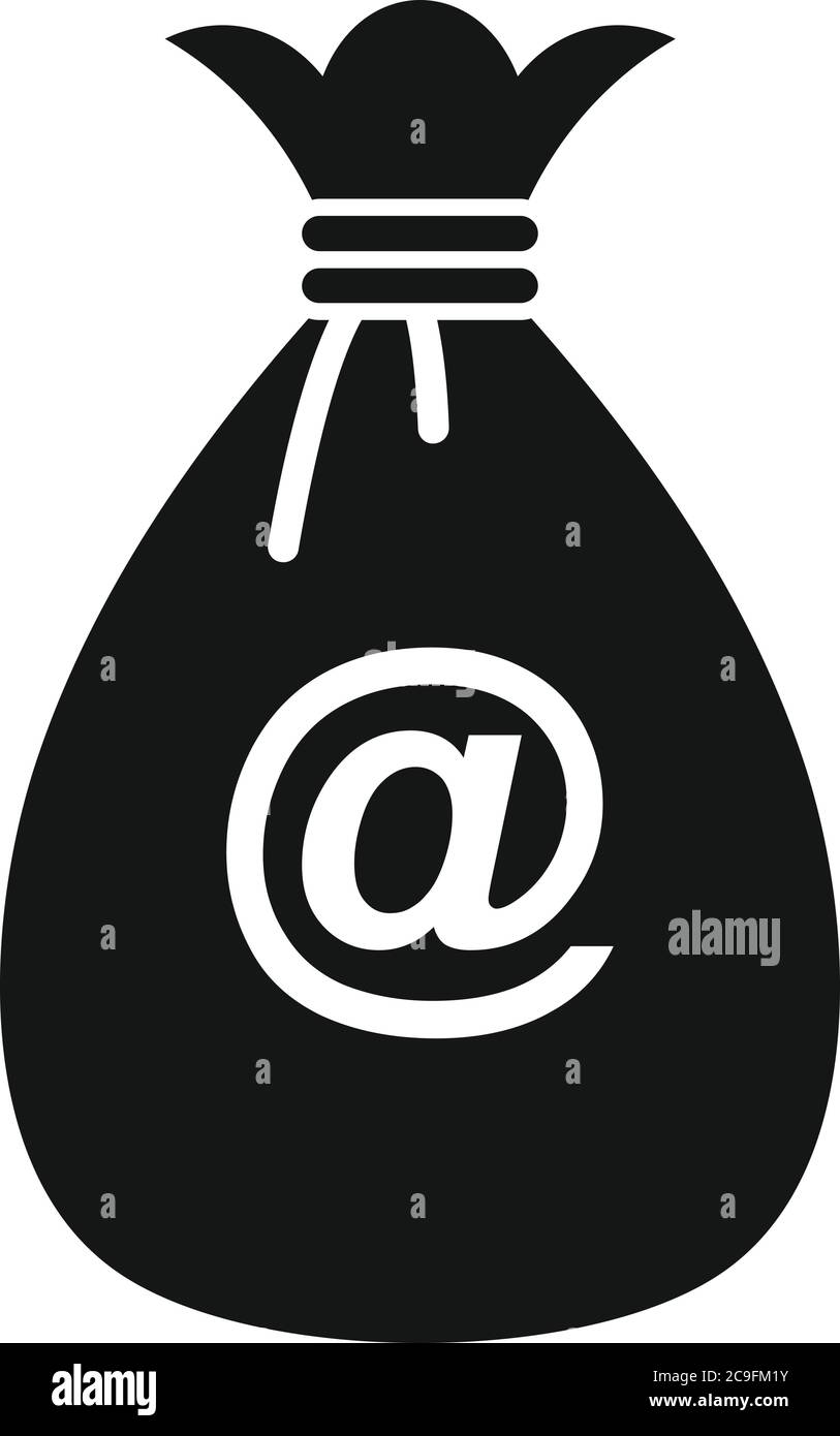 Money bag loan icon. Simple illustration of money bag loan vector icon