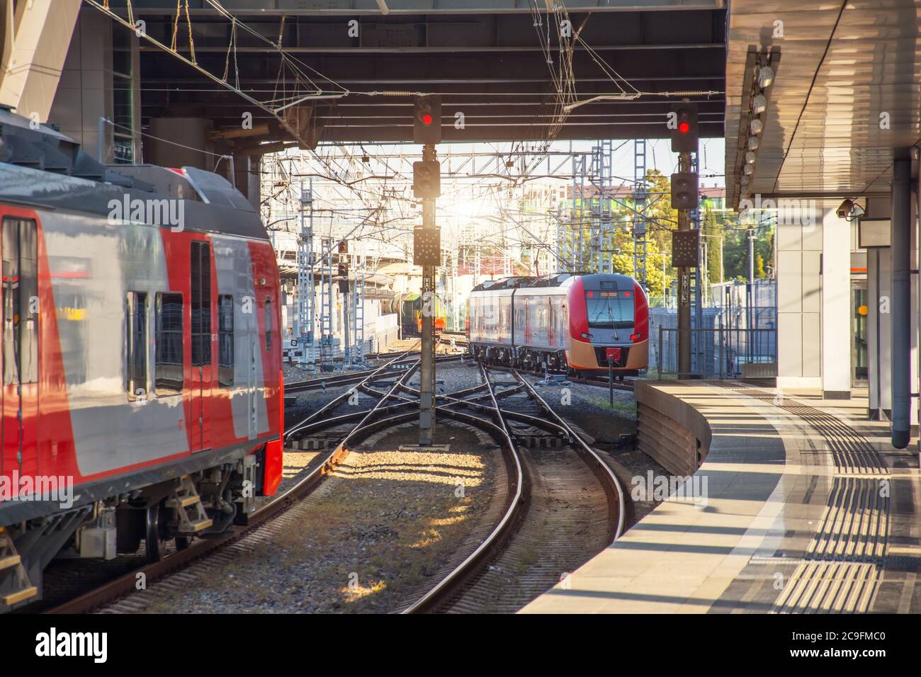 Empty Railway Track High Resolution Stock Photography And Images Alamy
