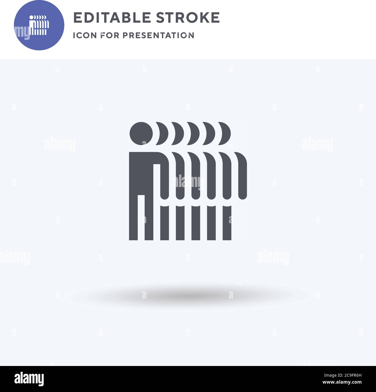 Overpopulation icon vector, filled flat sign, solid pictogram isolated ...