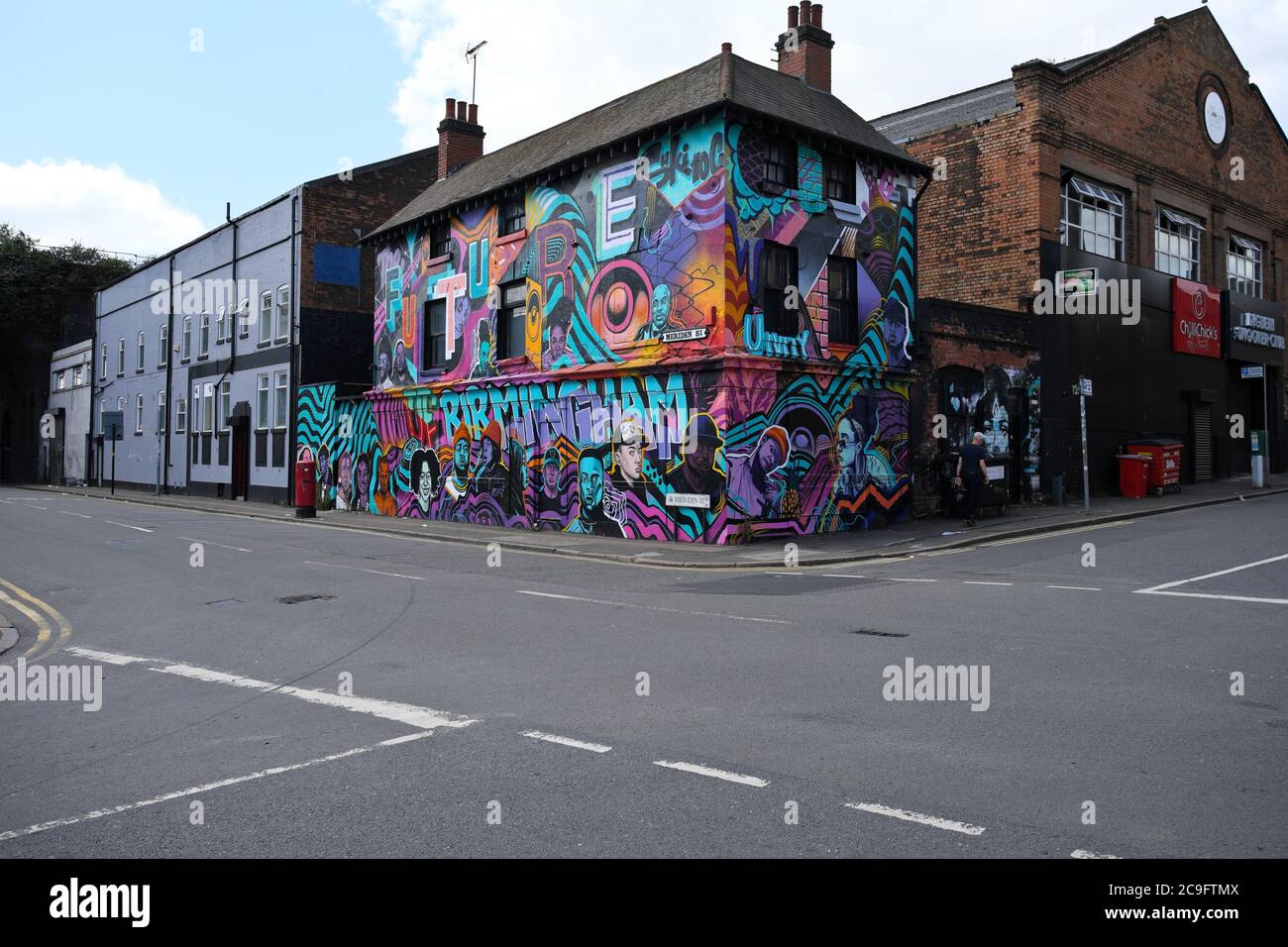 Street Art Covered Building In Digbeth Birmingham City Centre England ...