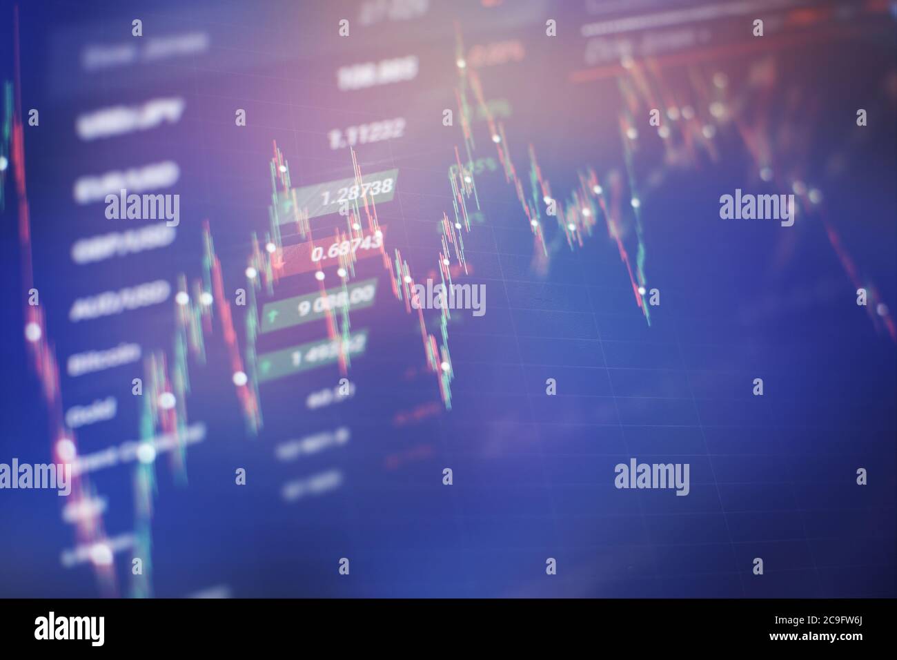 Abstract background with graph chart finance. Business concept . Economic graph with diagrams on the stock market, for business and financial concepts Stock Photo