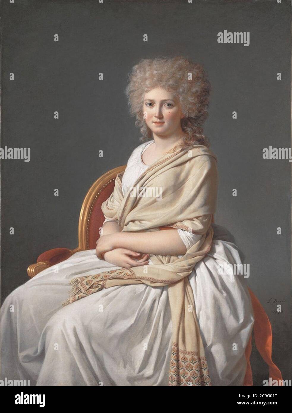 Jacques-Louis David, Anne-Marie-Louise Thélusson, Comtesse de Sorcy (1790). Stock Photo
