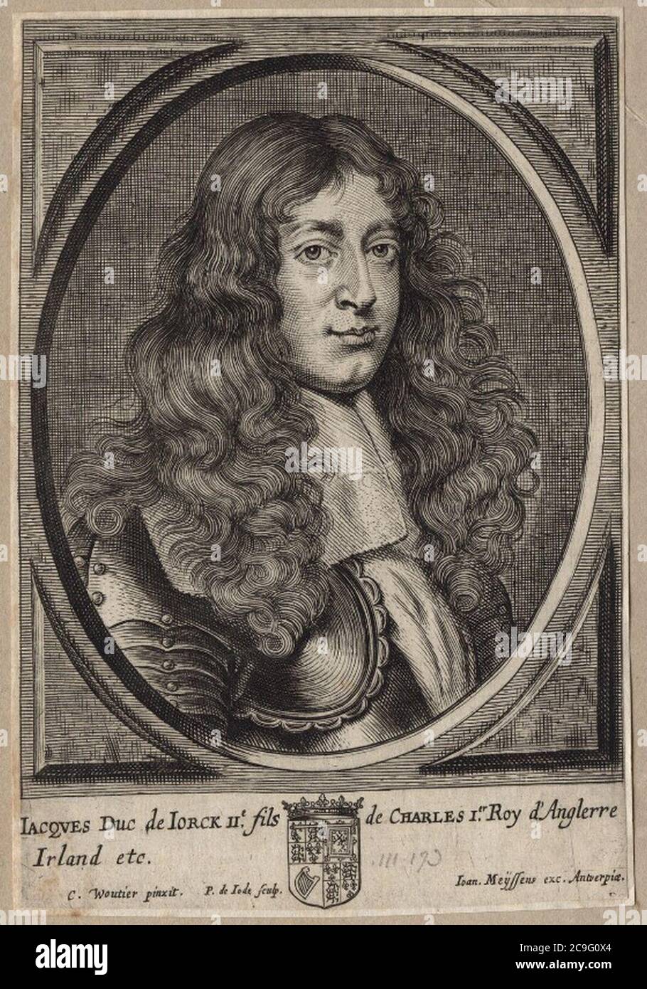 Jacobo II pieter de jode según Wautier Stock Photo Alamy