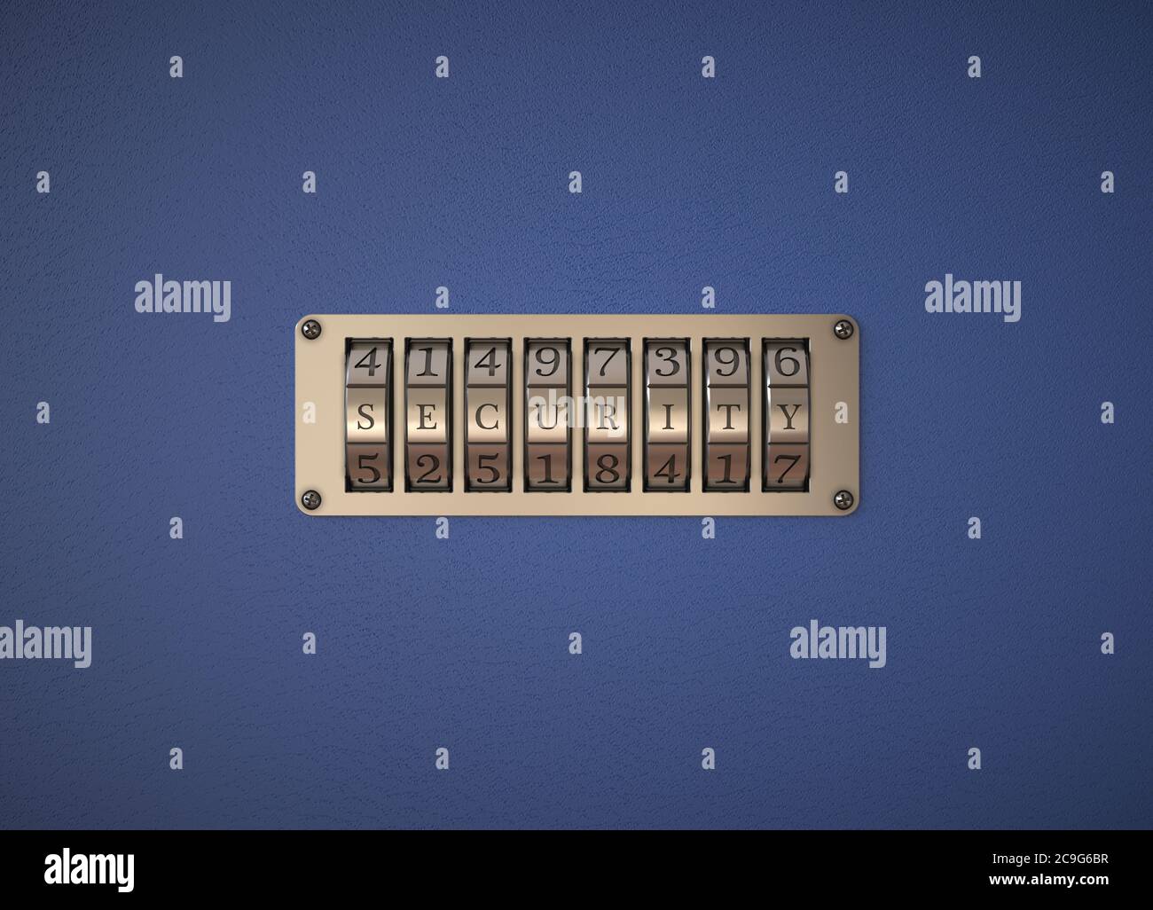 Combination lock. Password word Stock Photo Alamy