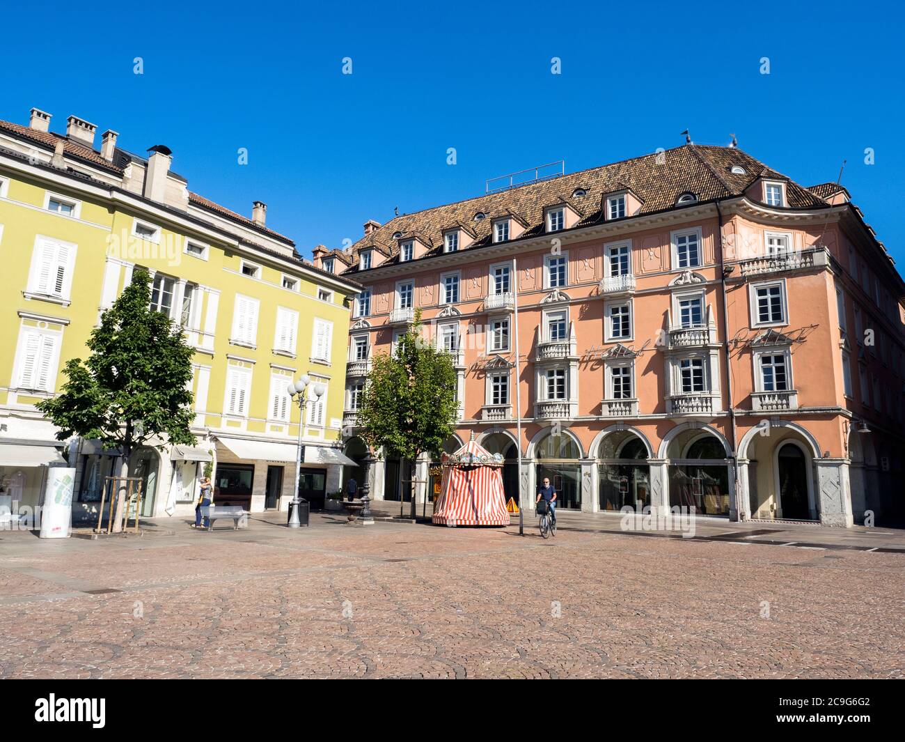 Walther square in Bozen - Italy Stock Photo