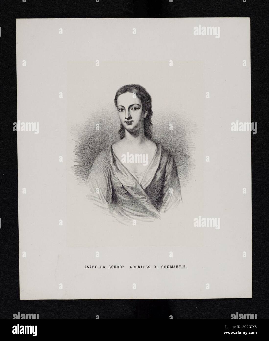 Jacobite broadside - Isabella Gordon, Countess of Cromartie. Stock Photo