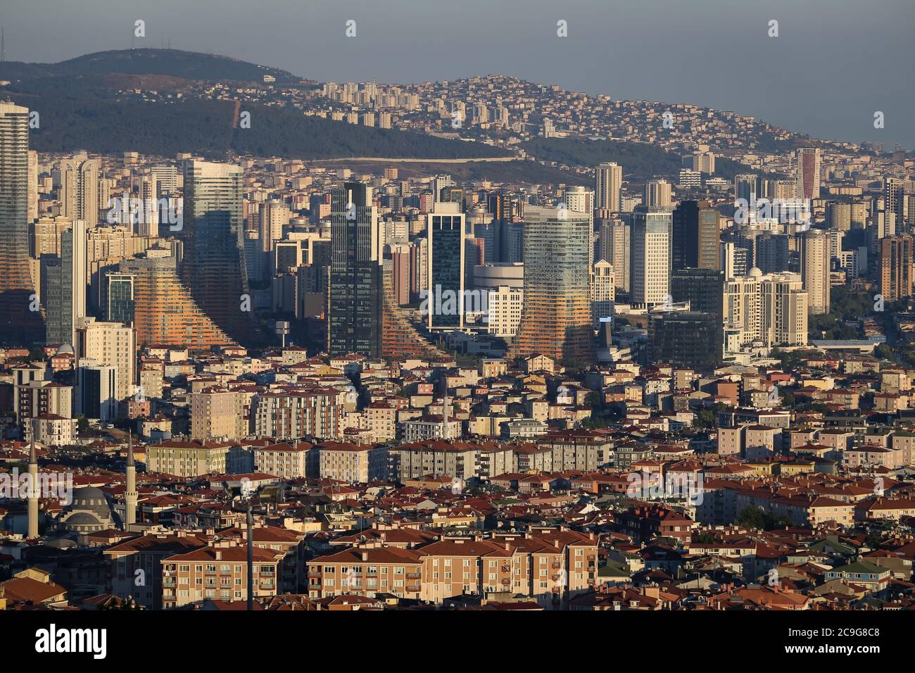 Buildings in Atasehir District, Istanbul City, Turkey Stock Photo
