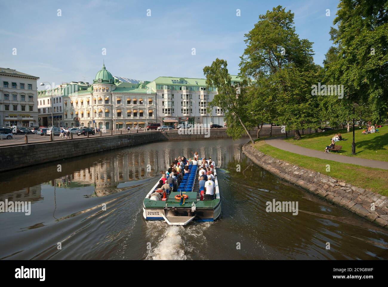 Guided boat tour in Gothenburg, Sweden Stock Photo Alamy