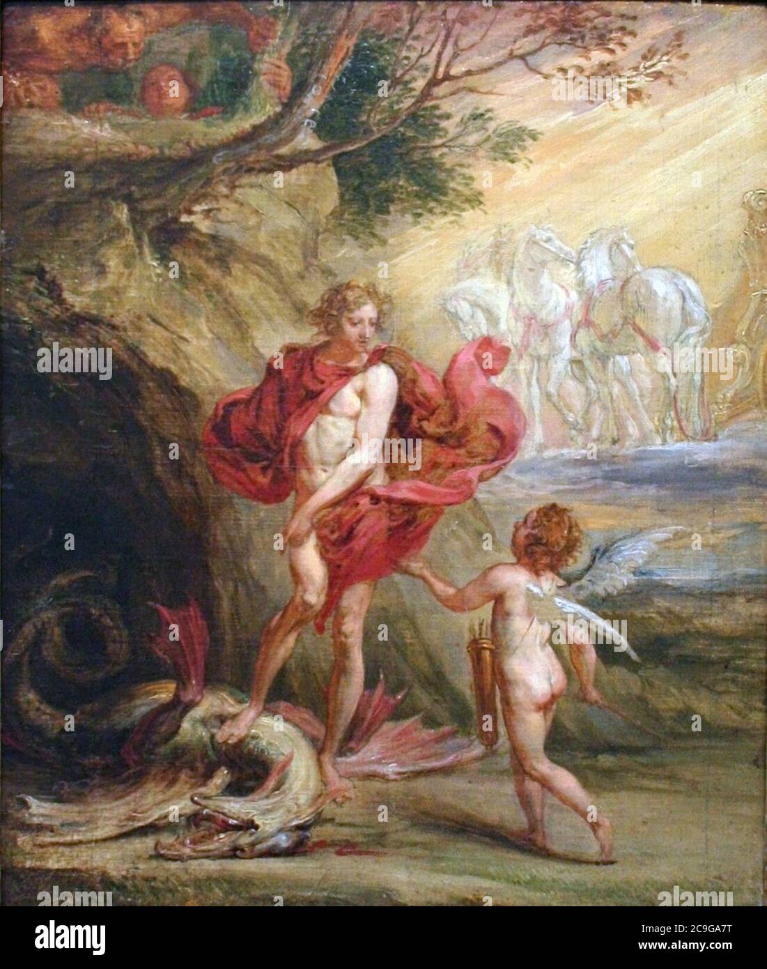Apollo With Python Apollo and the python hi-res stock photography and images - Alamy