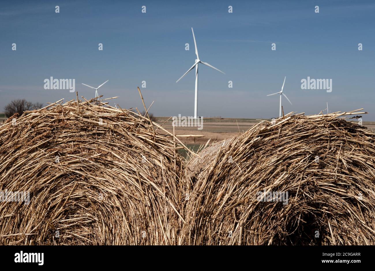 Kansas Wind Farm Stock Photo Alamy