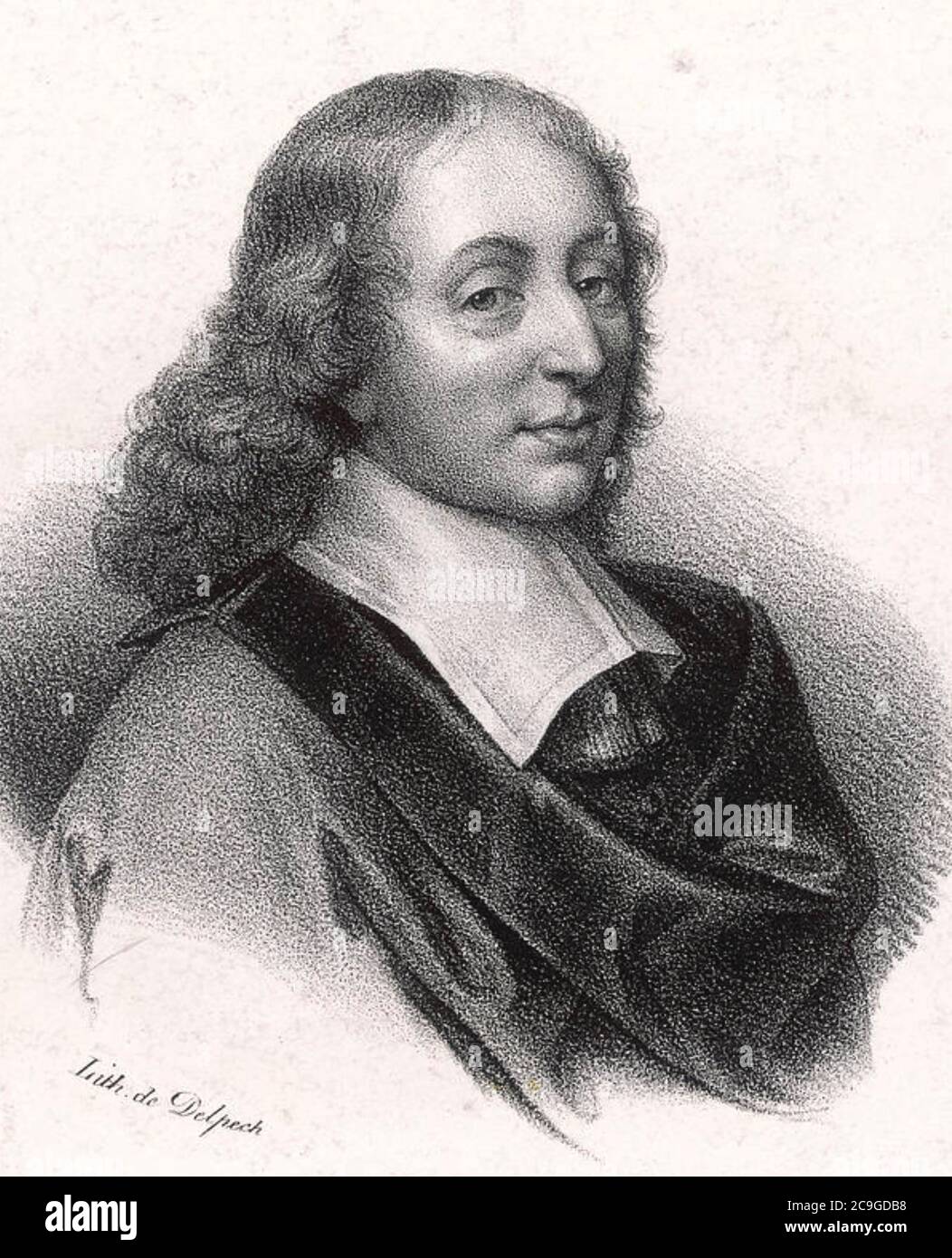 BLAISE PASCAL (1623-1662) French mathematician, physicist and theologian Stock Photo