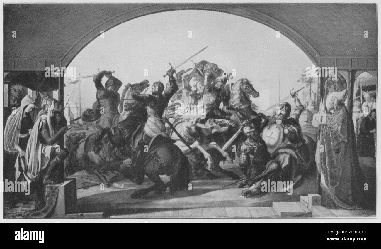 Jahrhundertausstellung 1906 KatNr. 1568. Stock Photo