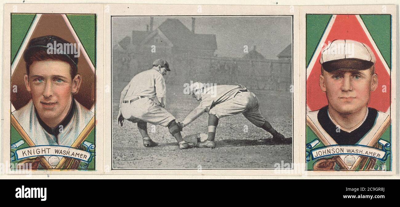 Jack KnightWalter Johnson, Washington Nationals, baseball card