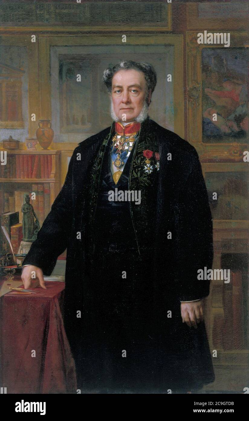 Jacob Ignaz Hittorf (1792-1867), by Félix-Joseph Barrias. Stock Photo