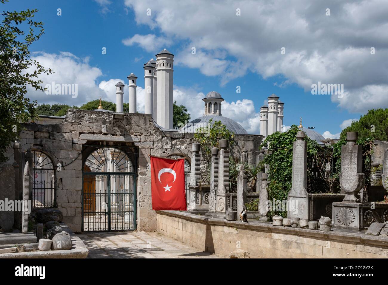 The Eyup Sultan Mosque Complex in Eyup Sultan district of Istanbul