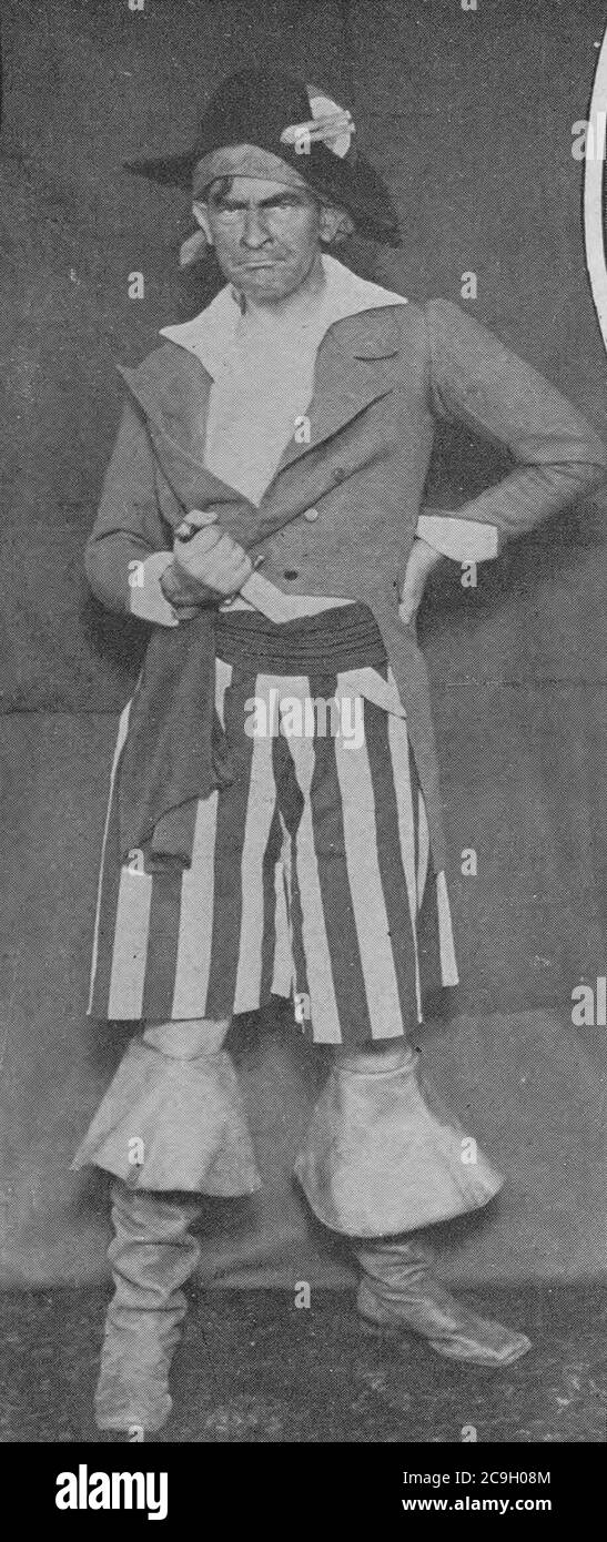 James Montgomery Flagg as Captain Kidd at the Illustrators' Ball, 1917. Stock Photo