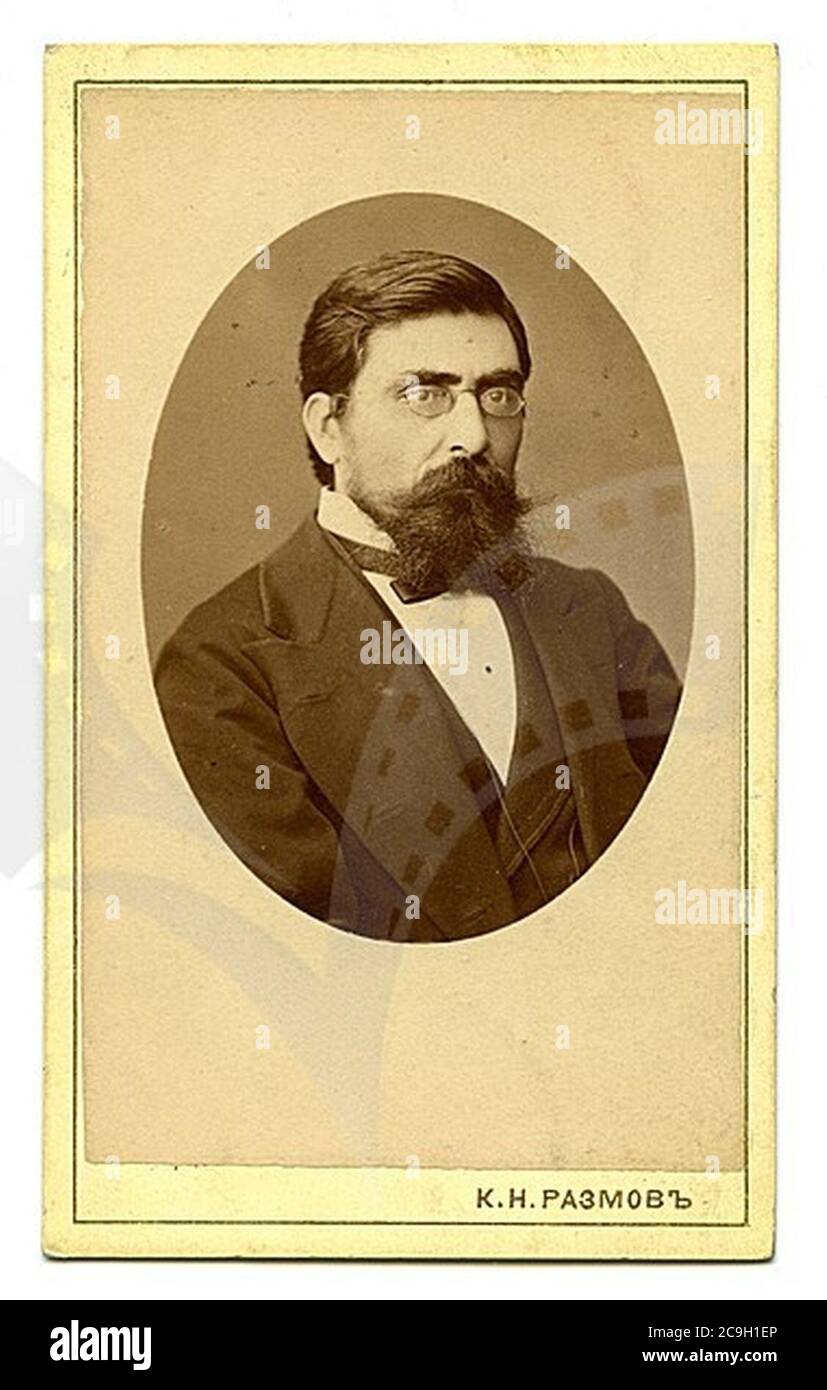 Ivan Kasabov 1878 Foto Kosta Nikolov Razmov. Stock Photo